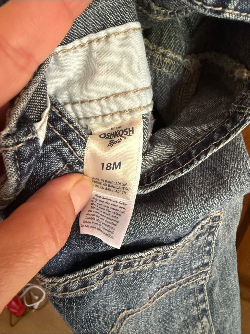 OshKosh B'gosh Vintage Wash Blue Denim Overalls